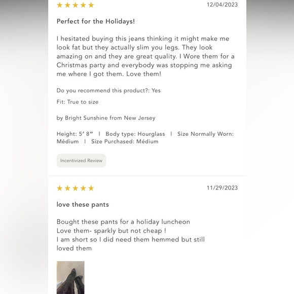 Anthropologie NWT Sz SM lined sequin leggings/pants; sold out, top rated @anthro - Picture 8 of 16